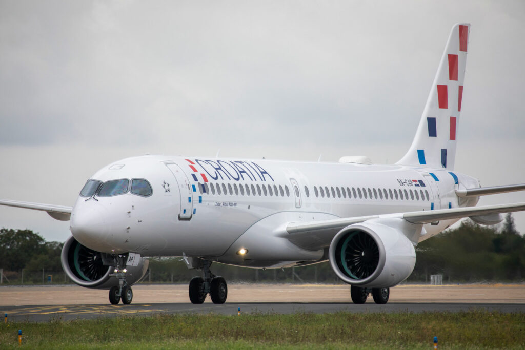 Croatia Airlines u subotu je Zagrebu dočekao šesti novi zrakoplov Airbus A220-300, kapaciteta putničkih 149 sjedala.